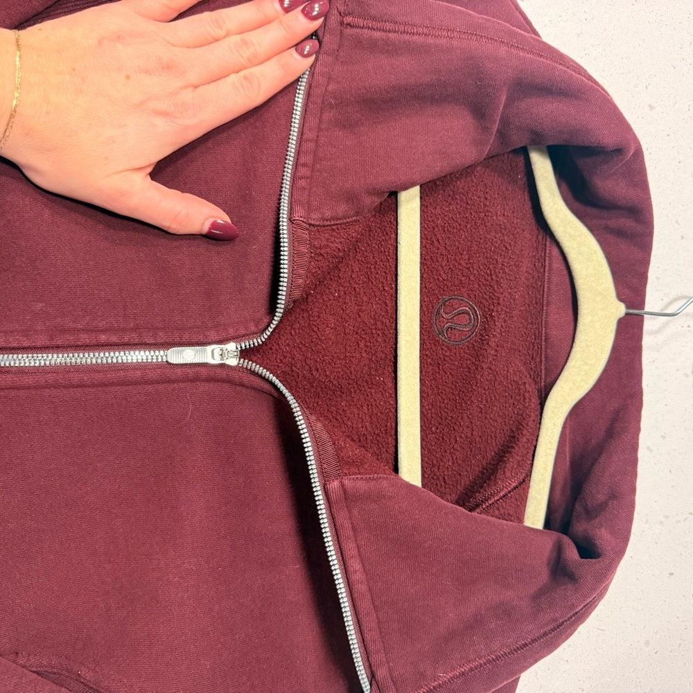 Lululemon Radiant Jacket II Garnet Maroon Red size 10 Athletic Jacket - Picture 6 of 9